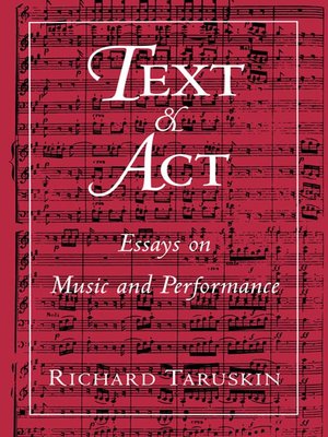 cover image of Text and Act